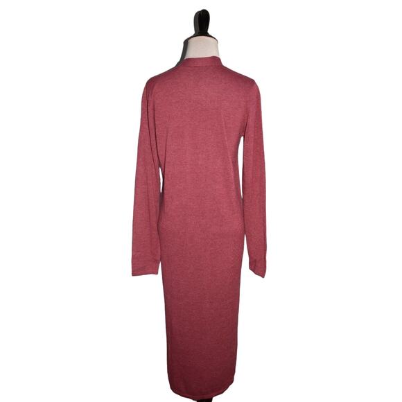 ANYBODY NEW $58 SeaWool Duster Sweater in Wine XXS - Picture 3 of 3